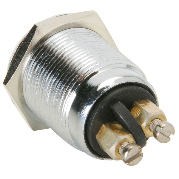 Main product image for Momentary N.O. Metal Recessed Push Button Switch 060-662